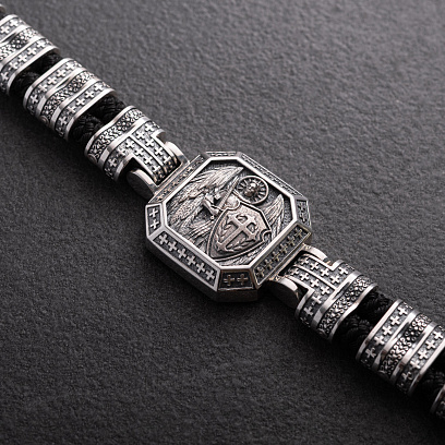 Серебряный браслет "Архангел Михаил" 1911 №2