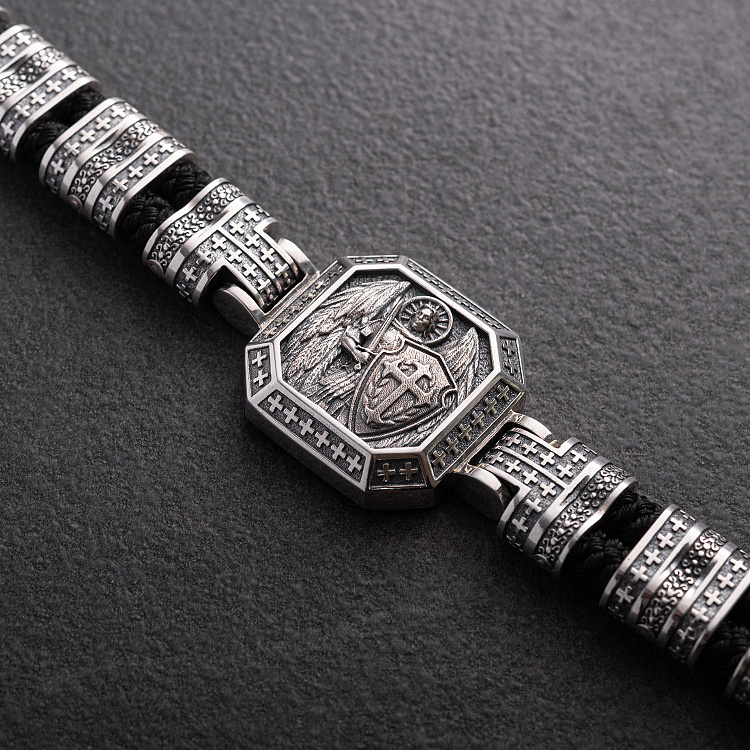 Серебряный браслет "Архангел Михаил" 1911 от ювелирного магазина Оникс - 1