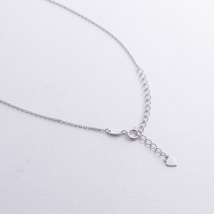 Колье - цепочка в белом золоте кол02383 от ювелирного магазина Оникс - 3