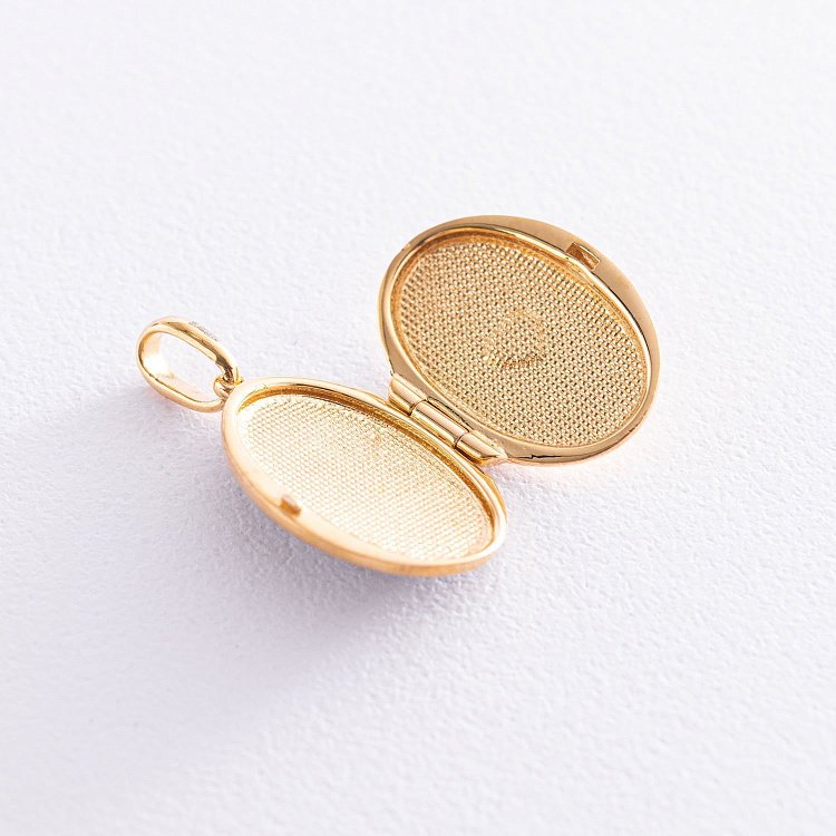 Срібний кулон для фотографії "Квіти" (позолота, чорніння) 133041 від ювелірного магазину Онікс - 6