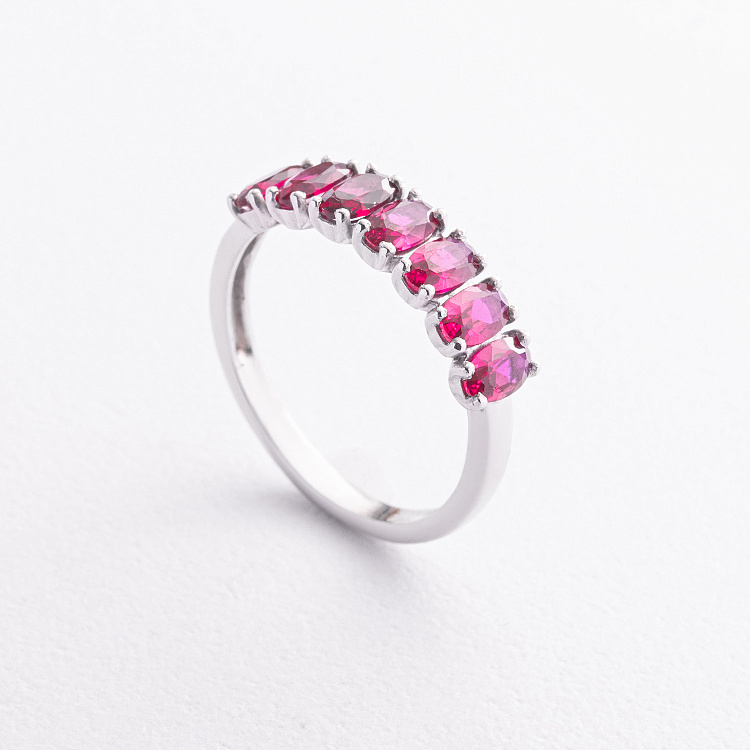 Серебряное кольцо (nano рубин) 1834/1р-HRUB от ювелирного магазина Оникс