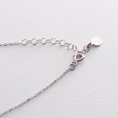 Серебряное колье с буквой П 18963ч №3