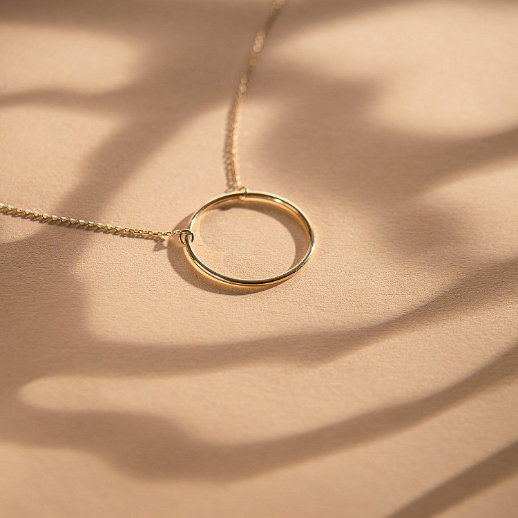 Кольє "Великий кругообіг" в жовтому золоті кол01852 від ювелірного магазину Онікс - 14