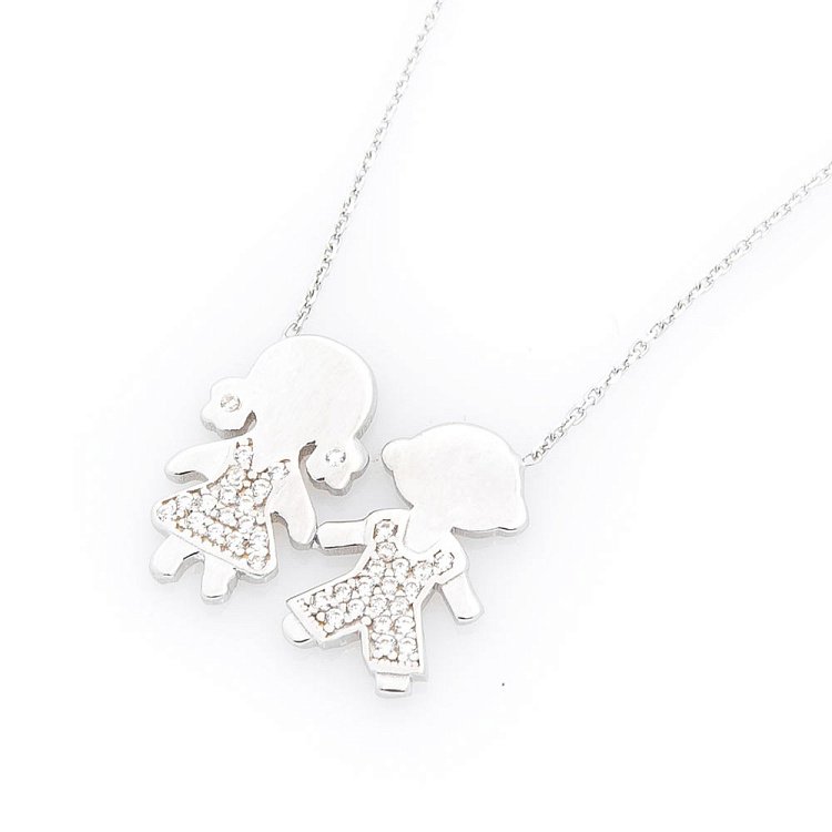 Золоте кольє "Хлопчик і дівчинка" кол01223 від ювелірного магазину Онікс - 2