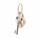 Золотой кулон "Сердечко с ключом" п02919 от ювелирного магазина Оникс - 1
