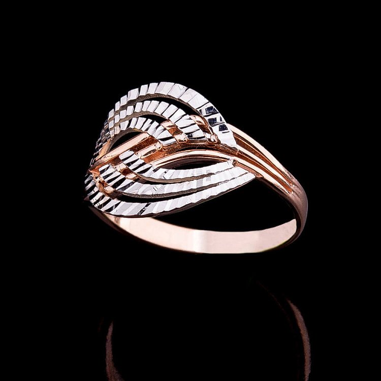 Золотое кольцо к04092 от ювелирного магазина Оникс - 1