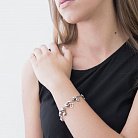 Эксклюзивный браслет из белого золота б02223 от ювелирного магазина Оникс