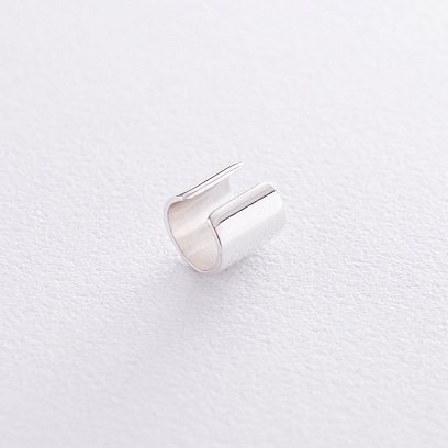 Срібна сережка-каффа 122703 №9