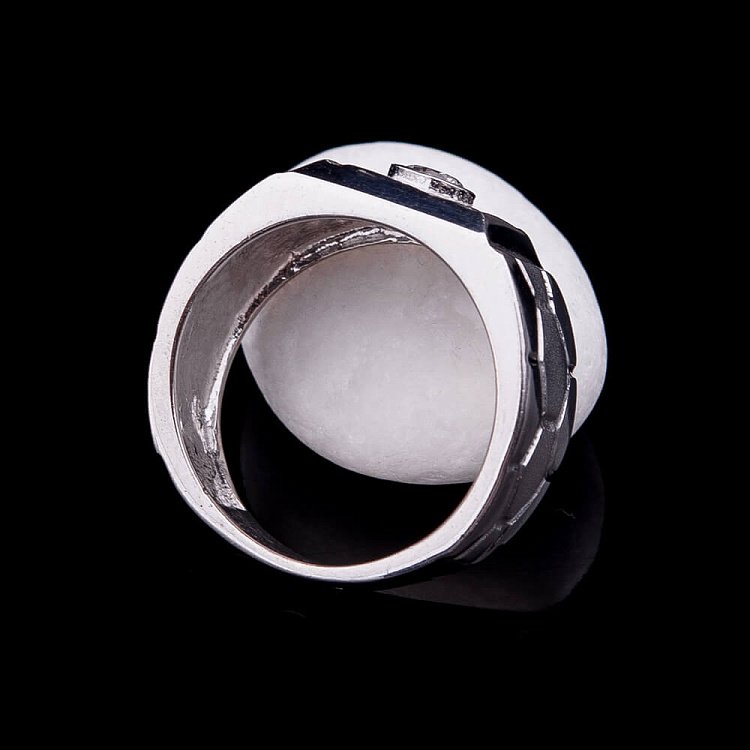 Серебряная печатка с фианитами 111406 от ювелирного магазина Оникс - 1