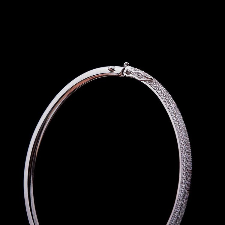 Золотий браслет з фіанітами б02236 від ювелірного магазину Онікс - 2