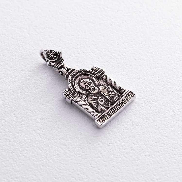 Золотая подвеска "Святой Николай" п03788 от ювелирного магазина Оникс - 2