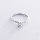 Помолвочное кольцо с бриллиантом (белое золото) 227841121 от ювелирного магазина Оникс - 2