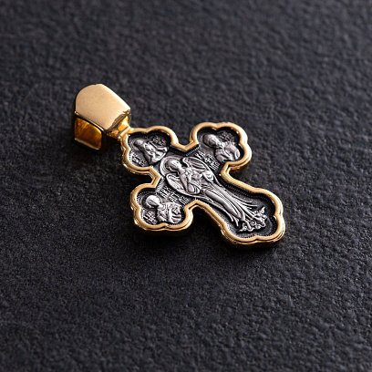 Православний хрест "Розп'яття. Рафаїл і святі цілителі" 131673 №3