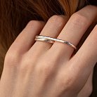 Серебряное кольцо "Chantal" (на два пальчика) 112779 от ювелирного магазина Оникс - 3