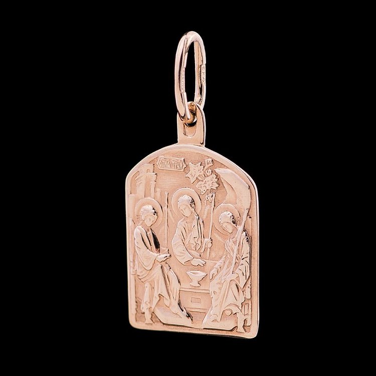 Золота ладанка "Свята Трійця" п00110 від ювелірного магазину Онікс