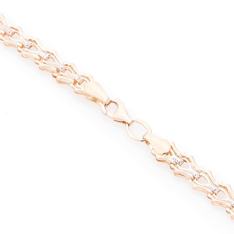 Золотое колье без камней кол00489 от ювелирного магазина Оникс - 2