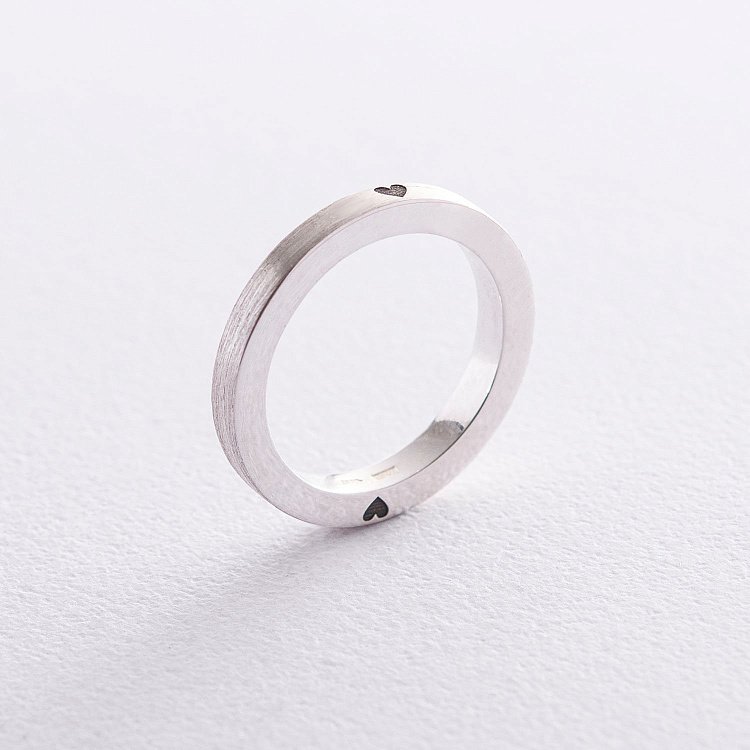 Серебряное кольцо "Сердце" 112125с от ювелирного магазина Оникс - 2