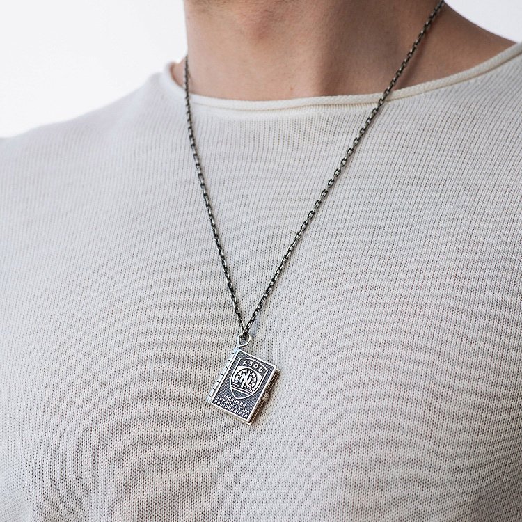 Серебряный кулон "Азов. Молитва українського націоналіста" 983 от ювелирного магазина Оникс - 1