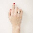 Серебряное кольцо с фианитом 111746 от ювелирного магазина Оникс - 3