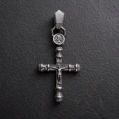 Срібний хрест "Розп'яття. Спаси та Збережи" 1759