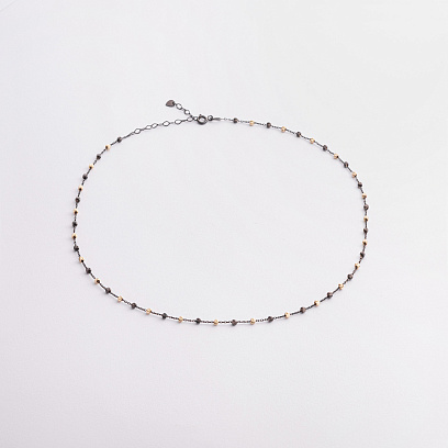 Колье "Шарики" в желтом золоте кол02619 №2