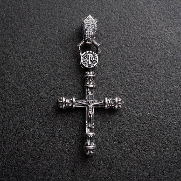 Срібний хрест "Розп'яття. Спаси та Збережи" 1759 від ювелірного магазину Онікс