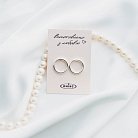 Срібні сережки "Кругообіг" 1.4 см 122491 от ювелирного магазина Оникс - 8