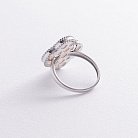 Золотое кольцо "Клевер" с перламутром к08143 от ювелирного магазина Оникс - 1