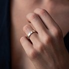 Серебряное кольцо "Love" 112602 от ювелирного магазина Оникс - 1
