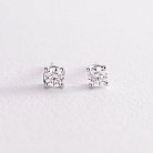 Золоті сережки - пусети з діамантами сб0385z от ювелирного магазина Оникс - 2