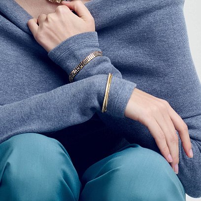 Браслет "Кубики" (жовте золото) mini б05465 №2