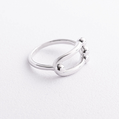 Серебряное кольцо "Фантазия" 112852 №2