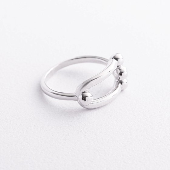 Серебряное кольцо "Фантазия" 112852 №3