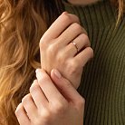 Помолвочное золотое кольцо с бриллиантом кб0416 от ювелирного магазина Оникс - 3