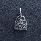 Серебряная ладанка "Георгий Победоносец" 131717 от ювелирного магазина Оникс