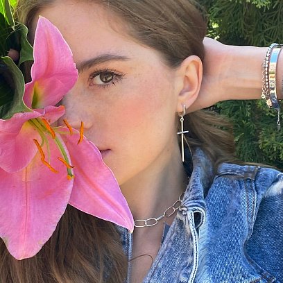 Серебряное колье "Свобода" 181037 №7