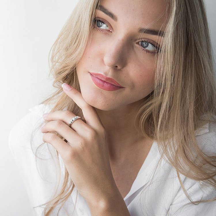 Срібні сережки з фіанітами 122231 від ювелірного магазину Онікс - 4