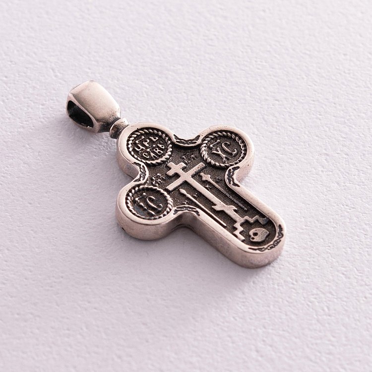 Серебряный православный крест "Голгофский" (чернение) 13364 от ювелирного магазина Оникс