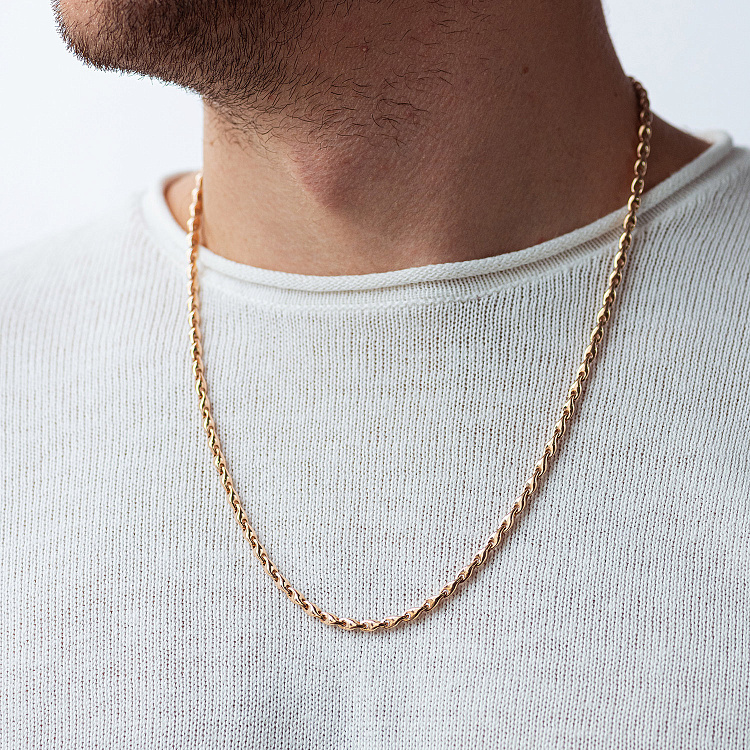 Чоловічий золотий ланцюжок ц00561 від ювелірного магазину Онікс - 5