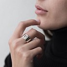 Серебряное кольцо "Крест" 112240 от ювелирного магазина Оникс - 1