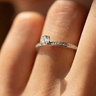 Помолвочное кольцо с бриллиантами (белое золото) 222171121 от ювелирного магазина Оникс - 5