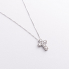 Золотое колье "Крестик" с бриллиантами 745371121 от ювелирного магазина Оникс - 1