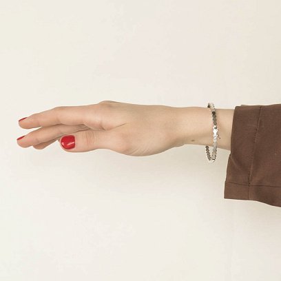 Жорсткий золотий браслет б04082 №4