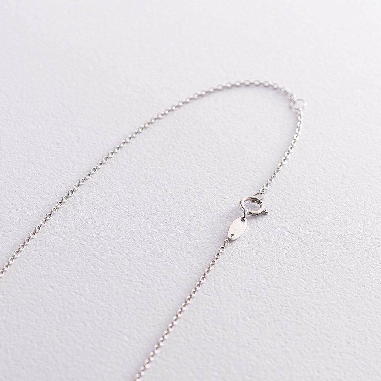 Кольє "Хлоя" з кулькою в білому золоті кол01936 від ювелірного магазину Онікс - 3