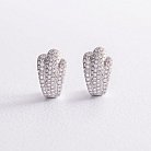 Сережки в білому золоті з діамантами MAE0139ar от ювелирного магазина Оникс - 2