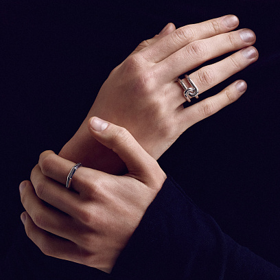 Срібна каблучка "Геометрія" 1548 №10