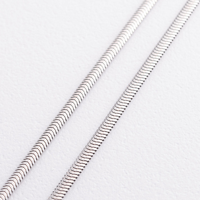 Кольє "Gisele" у білому золоті (снейк - 2.5 мм) ц00327-2,5 №2
