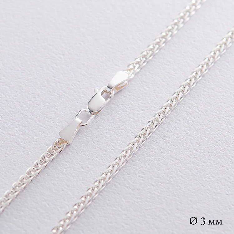 Срібний ланцюжок (плетіння Спіга) б010022 від ювелірного магазину Онікс