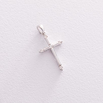 Золотий хрестик (діамант) пб0191ri