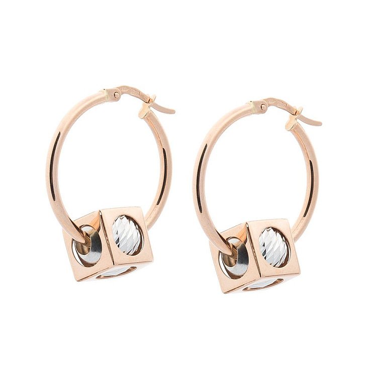 Золоті сережки-кільця с05311 від ювелірного магазину Онікс - 1